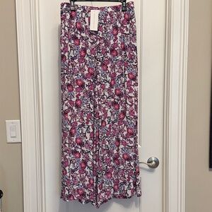 French Connection Wide-Leg Floral Pants • NWT • Size 10